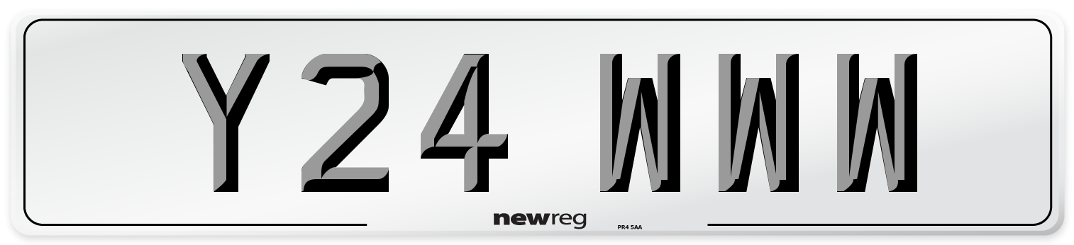 Y24 WWW Number Plate from New Reg